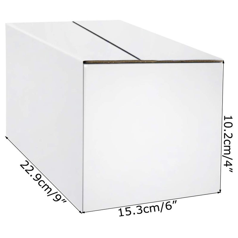 PETAFLOP 9x6x4 Shipping Boxes White Cardboard Mailing Boxes Single Wall Corrugated Box, 25 Pack - Image 2
